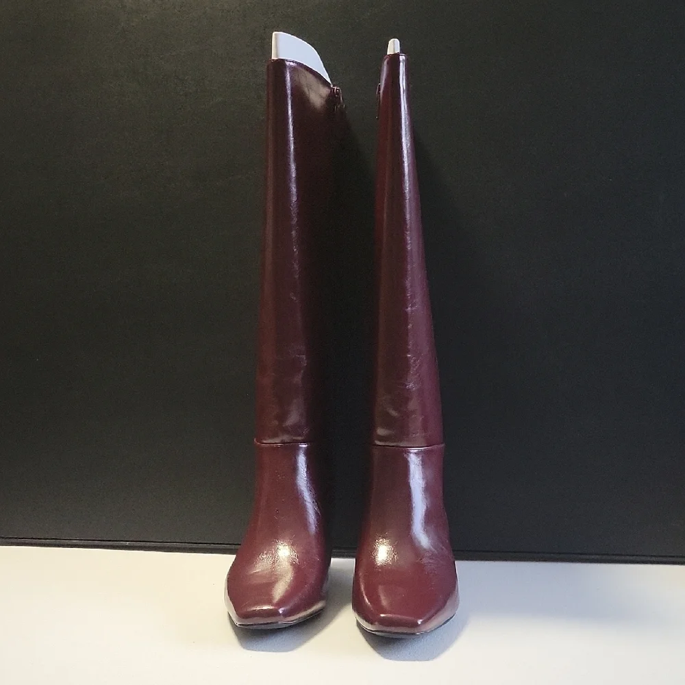 Women’s Tall Burgundy Knee-High Boots